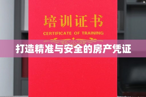 祥符打造精准与安全的房产凭证
